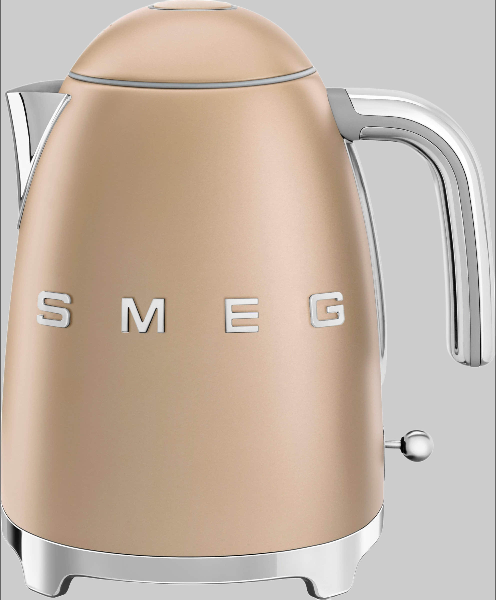 Smeg SMEG KLF03PKEU Retro Style Electric Kettle - 1.7L Capacity, 2400W Power, 7 Temperature Settings, Stainless Steel (Cadillac Pink) Champagner Küchenkleingeräte