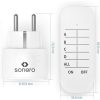 sonero Bauen & Renovieren SONERO S-RCS102 Funksteckdosen-Set weiß | 1x Fernbedienung + 3x Steckdosen | 2300W | 30m Reichweite | Werkzeuglose Installation