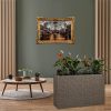 Garten & Balkon STILISTA STILISTA Premium Pflanzkübel aus Polyrattan 95x60x26 cm mit 4 Innentöpfen - Wetterfester Blumenkasten für Balkon & Garten in 4 Farben (Grau/Braun/Schwarz/Creme) Grau