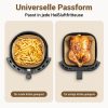 Smart-Planet Backpapier für Heißluftfritteuse 100 Stück (20-24cm) – Antihaft-Beschichtung, hitzebeständig bis 230°C, kompatibel mit Philips, Ninja, Tefal & mehr Smart-Planet Koch- & Backzubehör