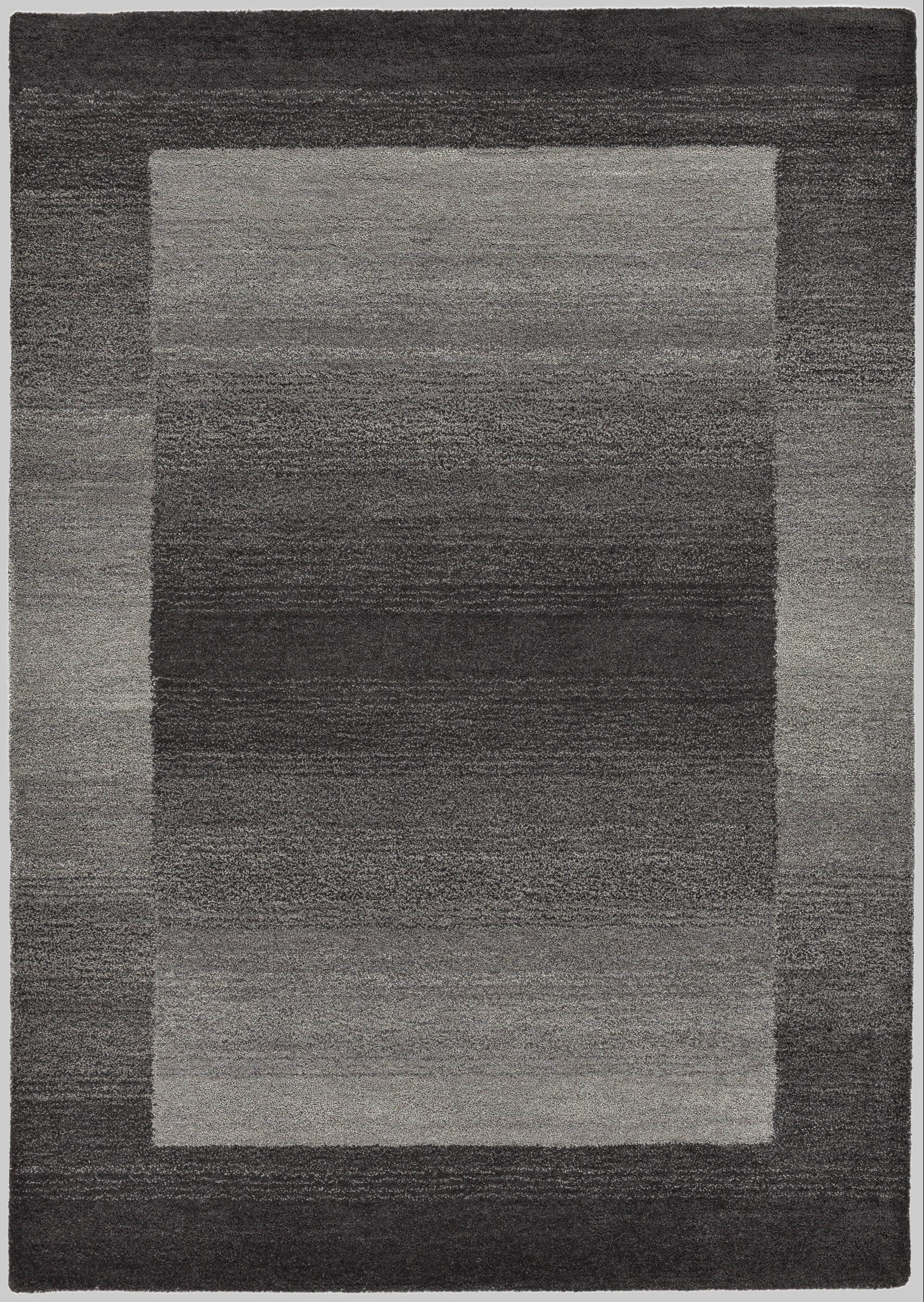 THEKO Gabbeh Super Handwoven Wool Rug | 100% Pure Wool | 9mm Plush Height | Persian-Inspired Design | Rectangle & Runner Options | 3kg/m² Density dunkelgrau THEKO Teppiche