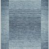 Teppiche THEKO THEKO Gabbeh Super Handwoven Wool Rug | 100% Pure Wool | 9mm Plush Height | Persian-Inspired Design | Rectangle & Runner Options | 3kg/m² Density grau-blau