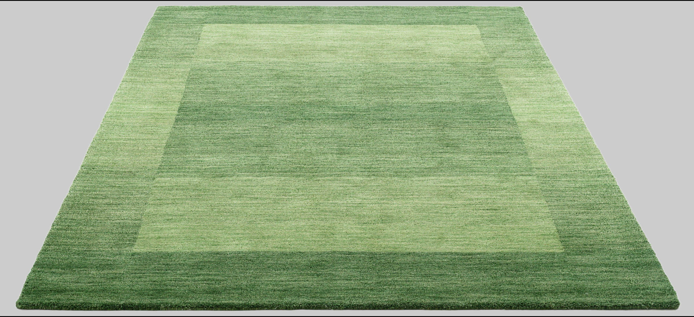 THEKO Gabbeh Super Handwoven Wool Rug | 100% Pure Wool | 9mm Plush Height | Persian-Inspired Design | Rectangle & Runner Options | 3kg/m² Density grün Teppiche THEKO