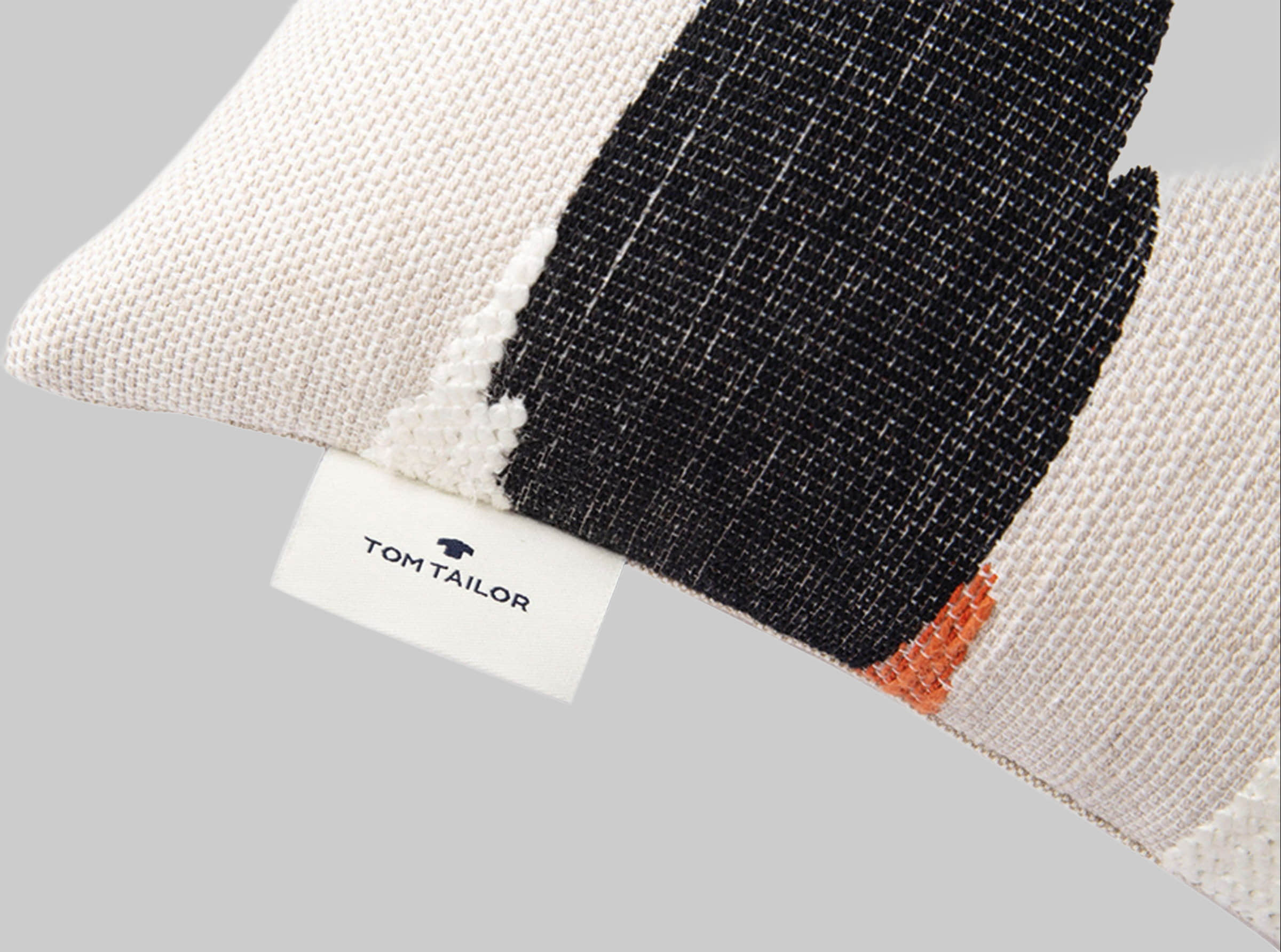 TOM TAILOR HOME Ethno Stripe Decorative Cushion Cover - 40x60cm Ethnic Pattern Pillow Case with Zipper Closure Dekoration TOM TAILOR HOME