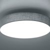 TRIO Leuchten TRIO Leuchten LUGANO LED Ceiling Light - 35W Dimmable Warm White LED with Switch Dimmer, 45cm Round Modern Ceiling Lamp grau Lampen
