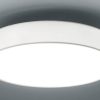 Lampen TRIO Leuchten TRIO Leuchten LUGANO LED Ceiling Light - 35W Dimmable Warm White LED with Switch Dimmer, 45cm Round Modern Ceiling Lamp weiß
