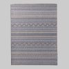 TaraCarpet Teppiche TaraCarpet Regina Flachgewebe-Teppich Indoor/Outdoor 80x150 cm - Wetterfester Polypropylen-Teppich für Küche, Wohnzimmer & Terrasse in Grün (7 mm Höhe) 54123330blau