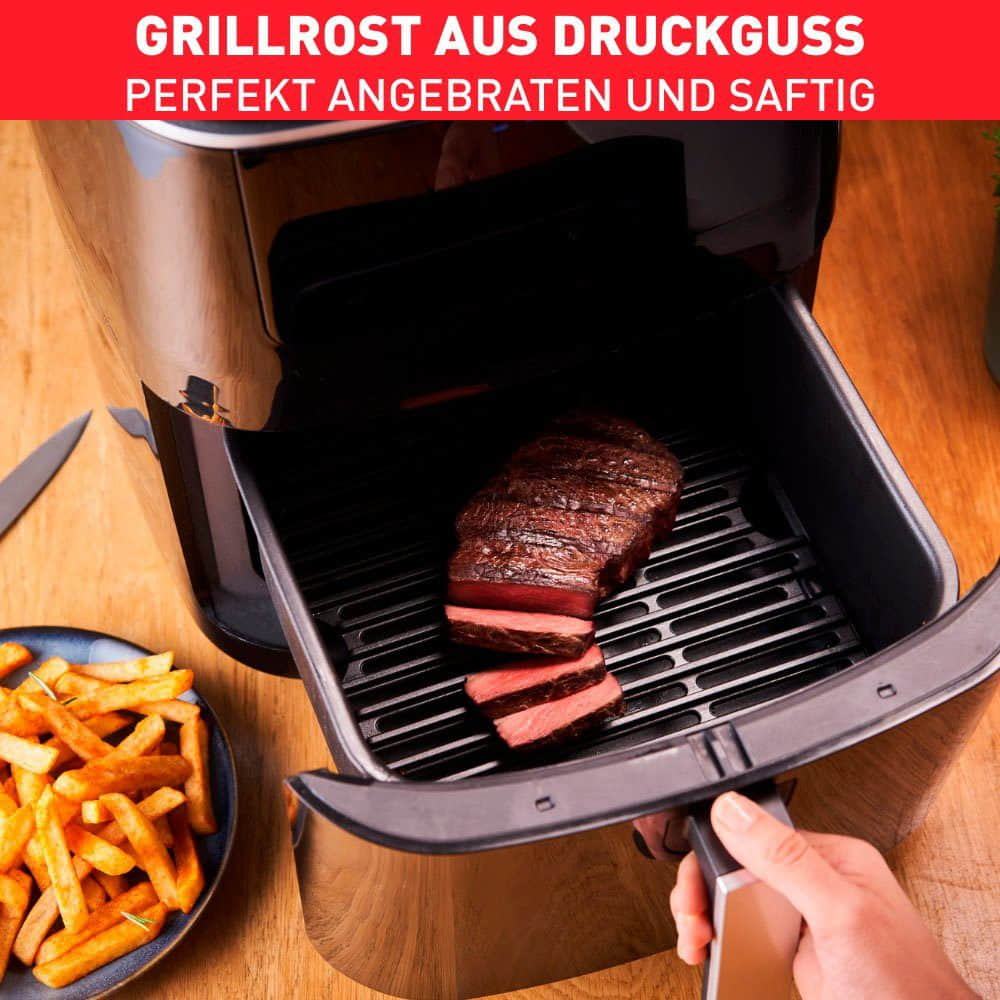 Tefal Tefal Easy Fry Grill & Steam Heißluftfritteuse (1700W) – 3-in-1 mit Grillfunktion & Dampfgarer, 6,5 Liter, 7 Automatikprogramme, Digitaldisplay – FW2018 Modell Küchenkleingeräte