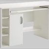 VOGL Möbelfabrik Schreibtisch »Tim« - 180 cm Gaming/Office-Tisch mit Stauraum | Made in Germany | 3 Jahre Garantie weißfarben Kinderzimmer VOGL Mu00F6belfabrik