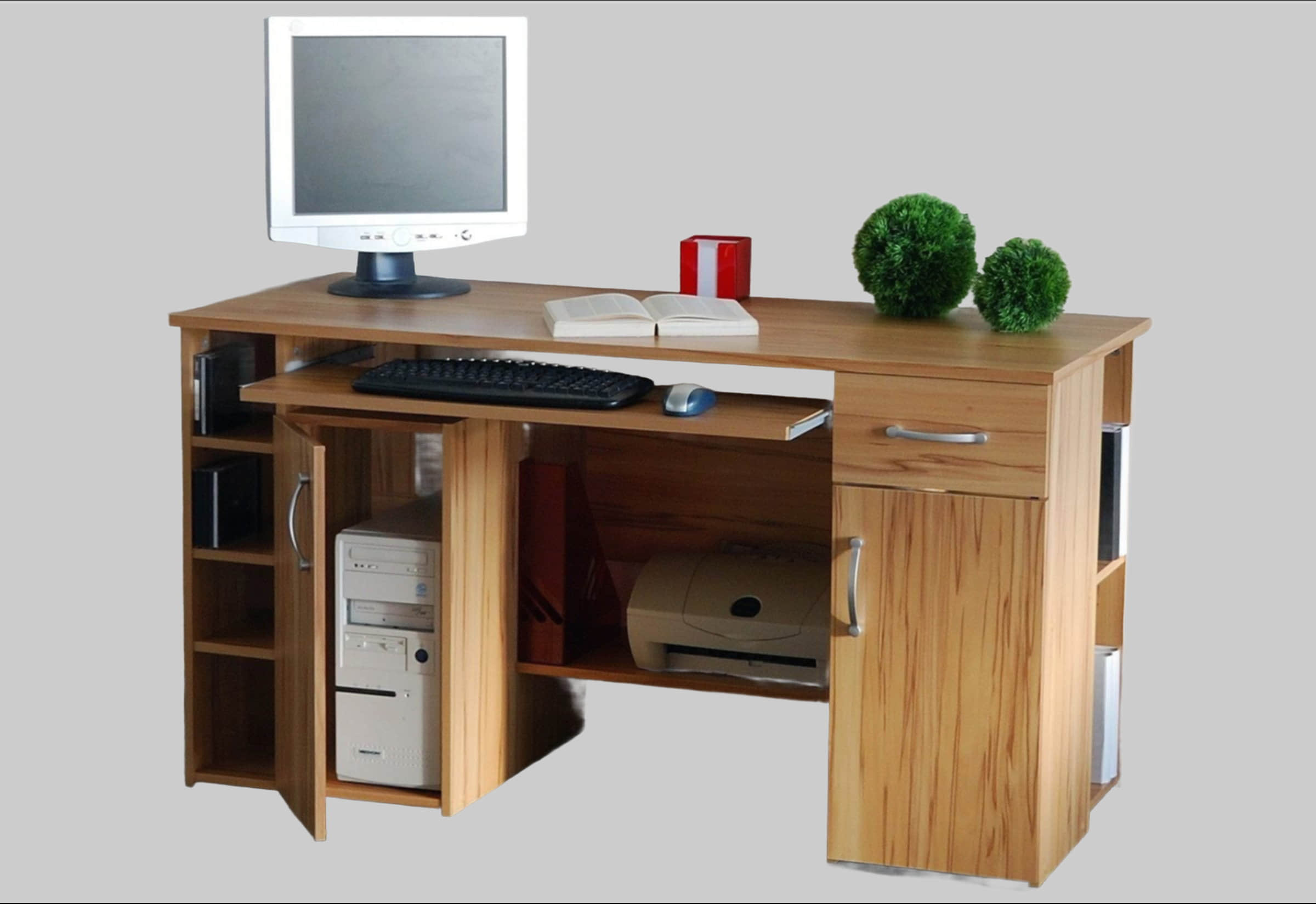 VOGL Möbelfabrik Schreibtisch »Tim« - 180 cm Gaming/Office-Tisch mit Stauraum | Made in Germany | 3 Jahre Garantie kernbuchef Kinderzimmer VOGL Mu00F6belfabrik