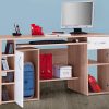 Kinderzimmer VOGL Mu00F6belfabrik VOGL Möbelfabrik Schreibtisch »Tim« - 180 cm Gaming/Office-Tisch mit Stauraum | Made in Germany | 3 Jahre Garantie sonoma-wei