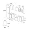Vicco R-Line Küchenzeile | Modulares Küchensystem in Sonoma/Weiß | 300 cm Breite (ohne Arbeitsplatte) | Höhenverstellbar & Erweiterbar Artisan Ei Küchen Vicco