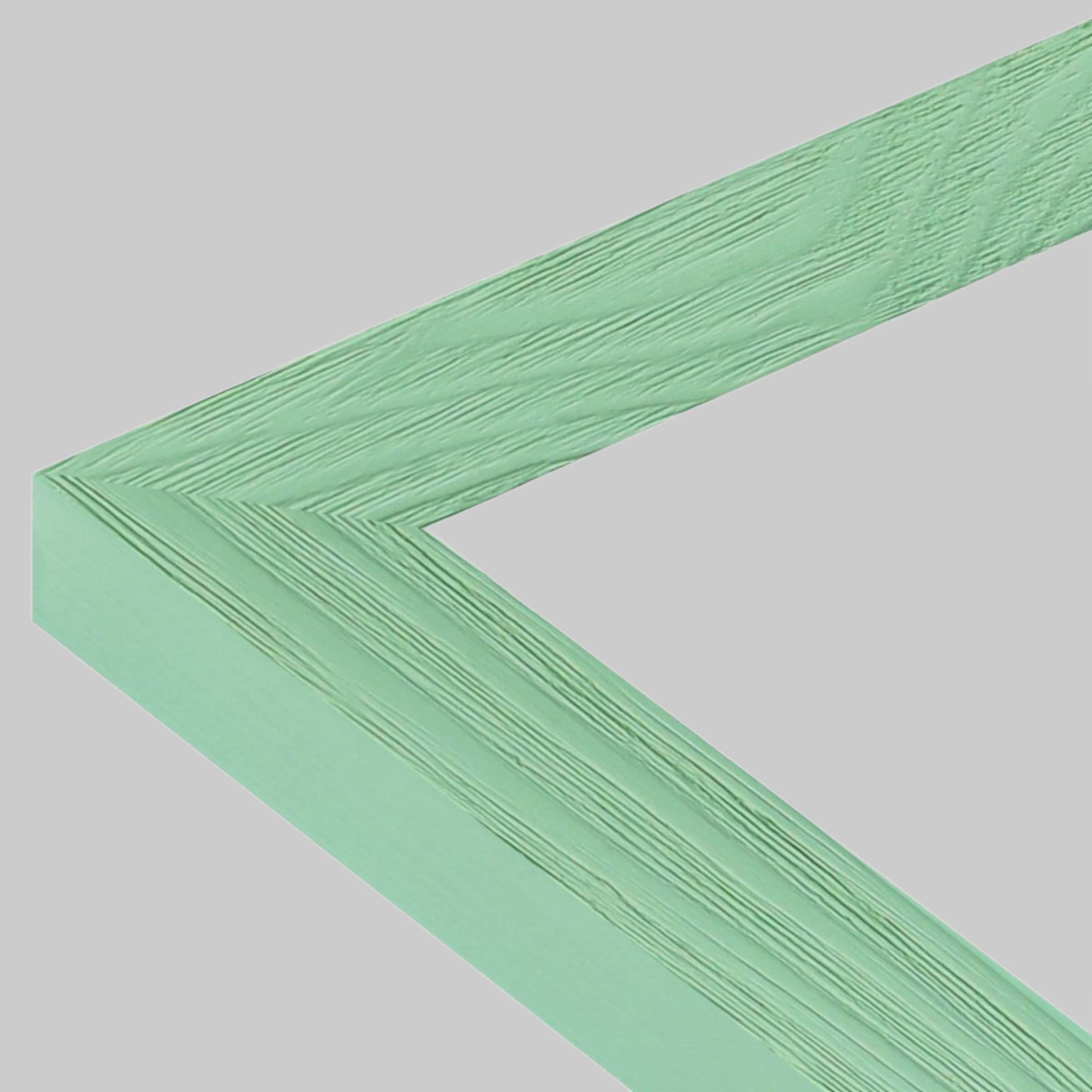 WANDStyle H300 Bilderrahmen aus Massivholz | Moderner Hellgrüner Rahmen | Maßanfertigung mit Passepartout-Option Dekoration WANDStyle