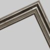 WANDStyle Dekoration WANDStyle H450 Bilderrahmen aus Massivholz in Silber | 18x24 cm | Mit Aufsteller & Passepartout Option | Antik-Moderner Designrahmen
