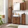 Welltime Hängeschrank Trento - Modernes Badmöbel mit 2 Einlegeböden, 30 cm Breite, Made in Germany MDF wotane Schränke welltime