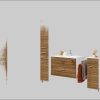Welltime Hängeschrank Trento - Modernes Badmöbel mit 2 Einlegeböden, 30 cm Breite, Made in Germany wotaneiche Schränke welltime