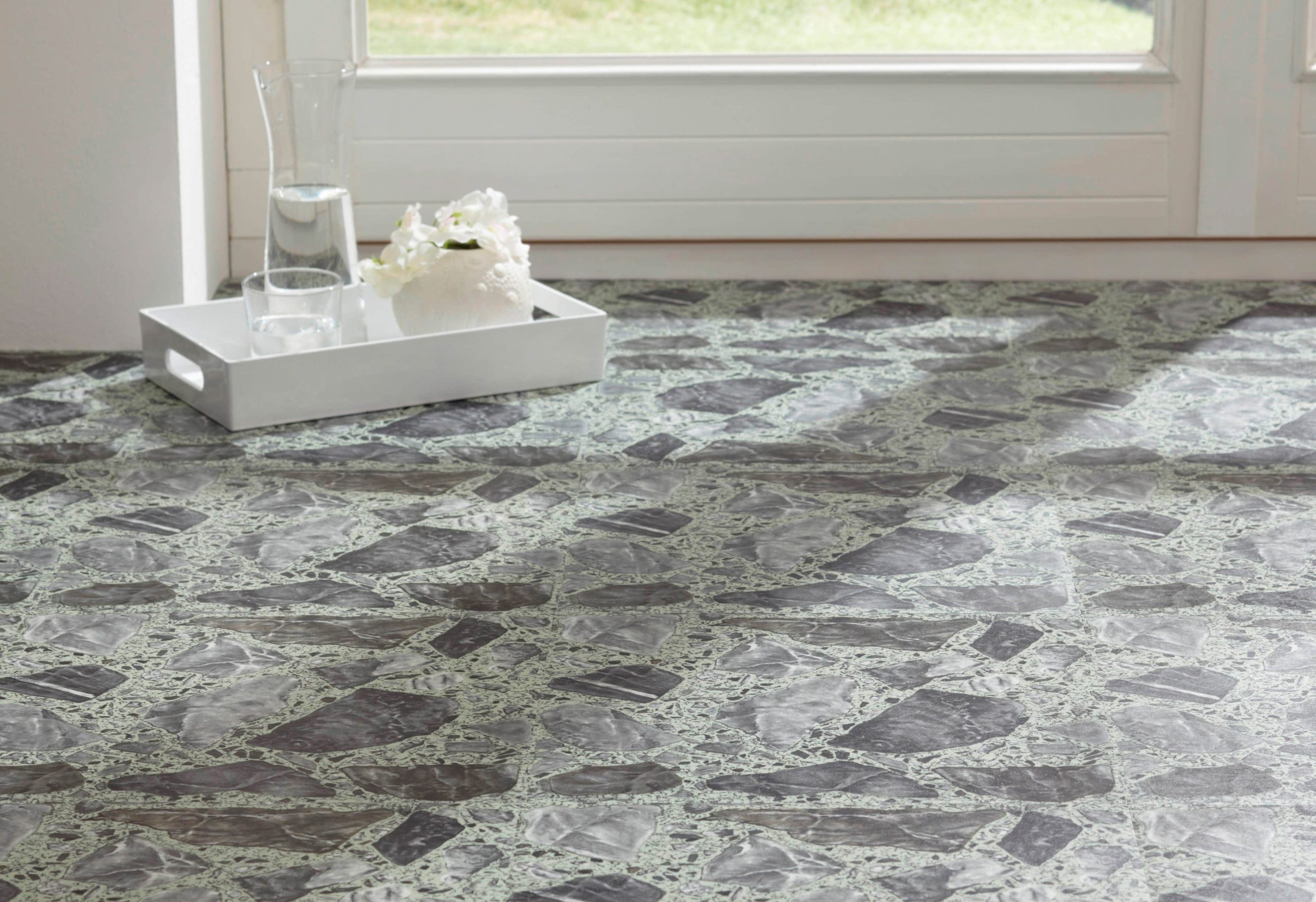 XXVinyl Premium Self-Adhesive Vinyl Floor Tiles - 25 Pack (2.32m²) - 30.5x30.5cm Wood & Stone Effect - Waterproof & Scratch-Resistant bruchstein XXVinyl Bauen & Renovieren