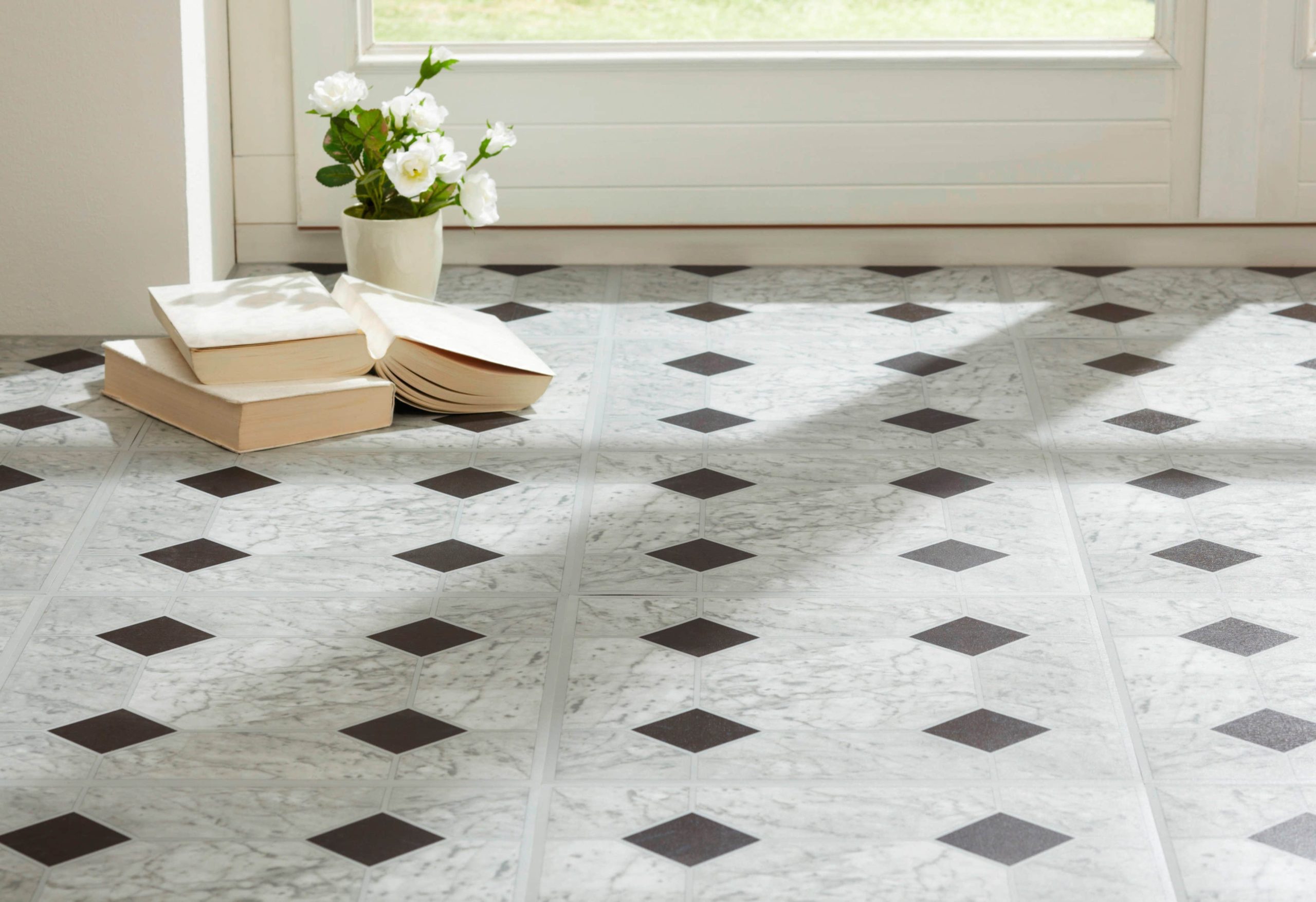 XXVinyl Premium Self-Adhesive Vinyl Floor Tiles - 25 Pack (2.32m²) - 30.5x30.5cm Wood & Stone Effect - Waterproof & Scratch-Resistant marmor sch Bauen & Renovieren XXVinyl