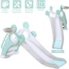 Garten & Balkon YOLEO YOLEO Foldable Kids Slide with Basketball Hoop - Safe Toddler Slide for Indoor/Outdoor Play Ages 1-3 Years Grün