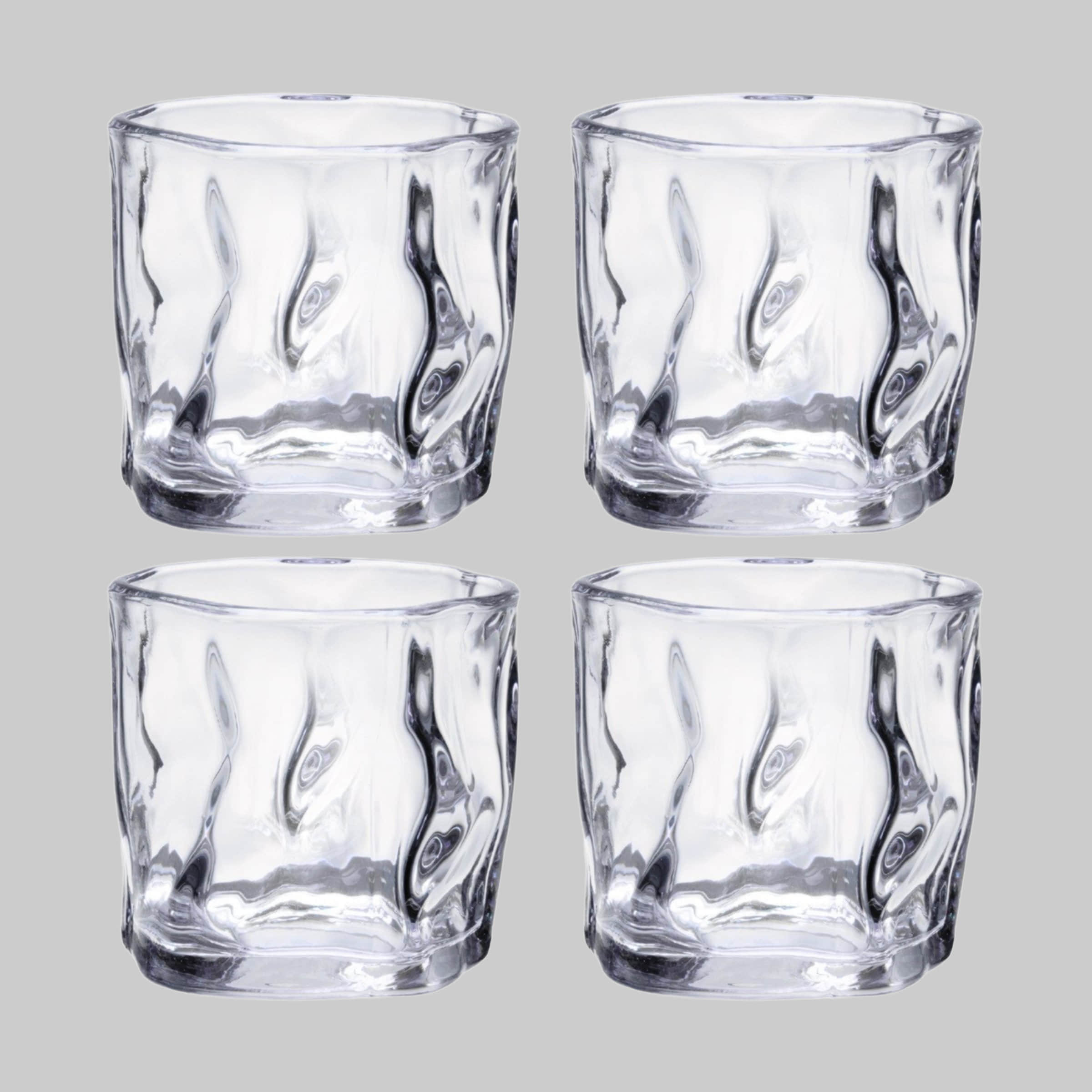 Geschirr & Tischaccessoires Zoha Zoha Diamond Clear Premium Trinkgläser 200ml (2er Set) - Hitzebeständige Cocktailgläser & Eiskaffeegläser aus bruchfestem Kristallglas, spülmaschinengeeignet