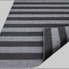 andas Teppiche andas 'Alan' Reversible Scandi Rug - Weatherproof Indoor/Outdoor Striped Design (5mm Thick, Double-Sided) | Boho-Chic Home Decor anthrazit/