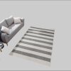 andas 'Alan' Reversible Scandi Rug - Weatherproof Indoor/Outdoor Striped Design (5mm Thick, Double-Sided) | Boho-Chic Home Decor grau Teppiche andas