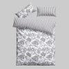 andas Nordby Reversible Cotton Bedding Set | 2-Piece Scandinavian Design | OEKO-TEX Certified | 135x200 cm+ Sizes | Year-Round Comfort grau andas Bettwäsche