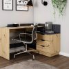 byLIVING Tische byLIVING Eckschreibtisch »Bern« - Moderner L-Schreibtisch mit 3 Schubladen, 129 cm Breite, rechts/links montierbar, FSC®-zertifiziert Artisan Ei