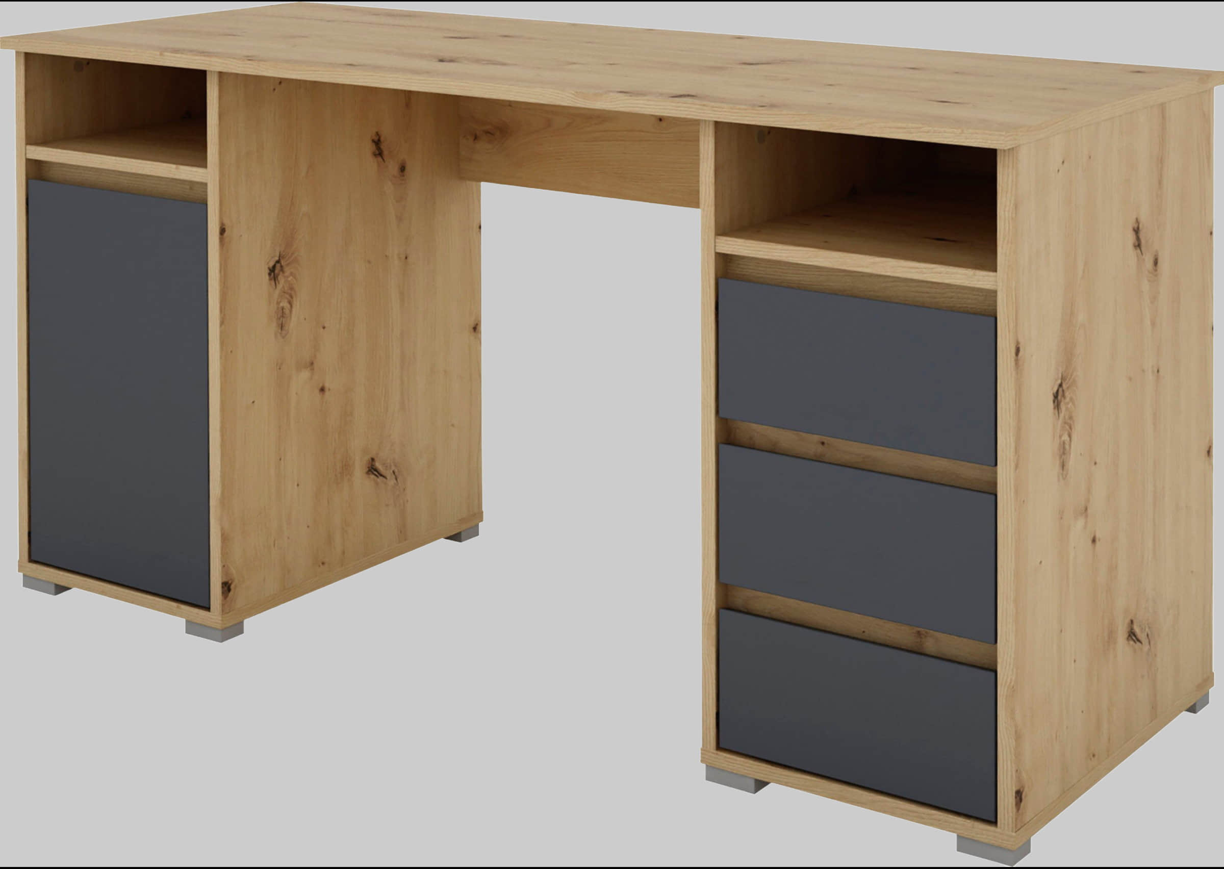 byLIVING Schreibtisch 'Lobo' 138 cm - Moderner Computertisch mit Schubladen & Stauraum in 3 Farben | FSC®-zertifiziert Artisan Ei Kinderzimmer byLIVING