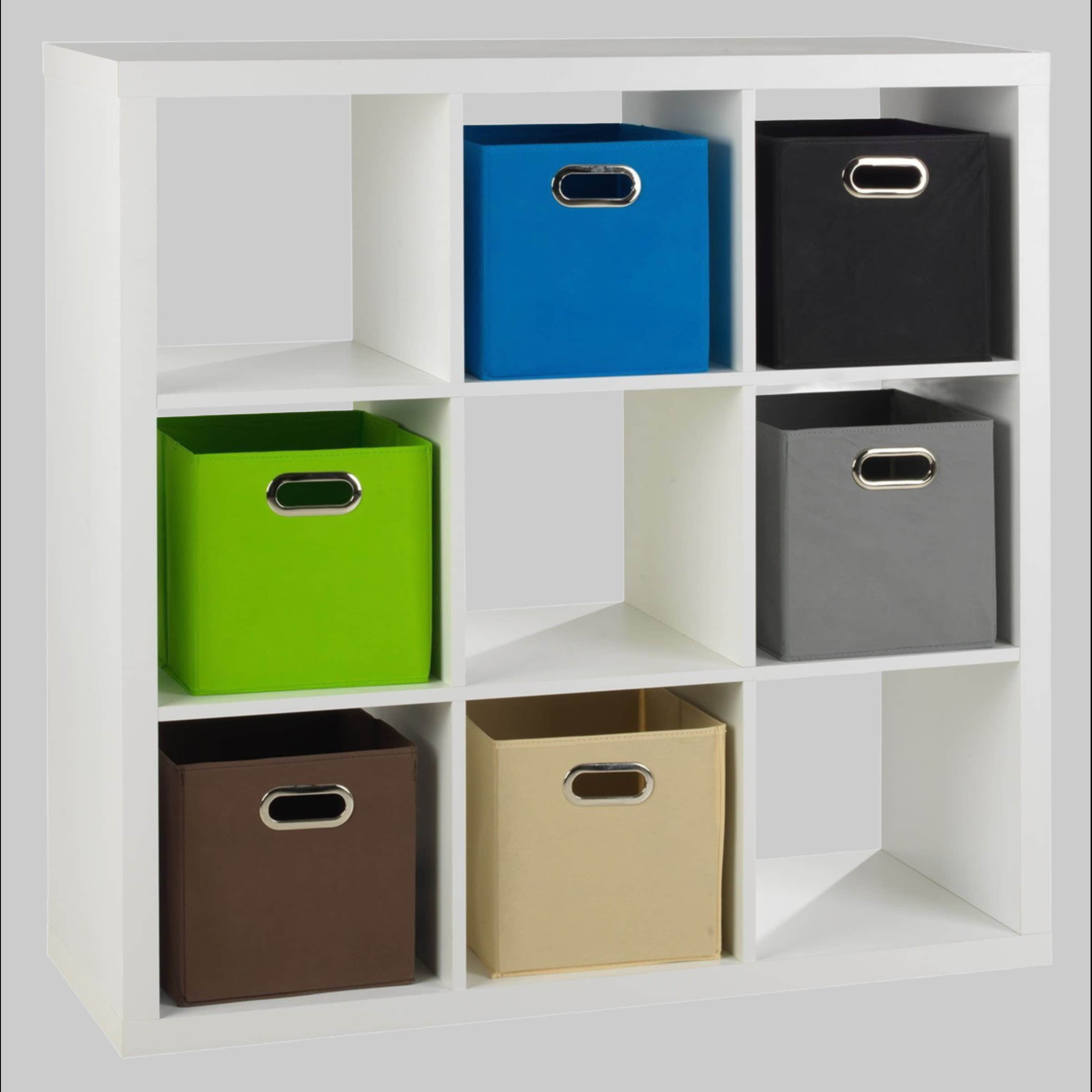 casa NOVA Aufbewahrung casa NOVA ENNI Aufbewahrungsbox aus Vlies | 27x27 cm | Grau | mit Griffen | für Regal & Schrank
