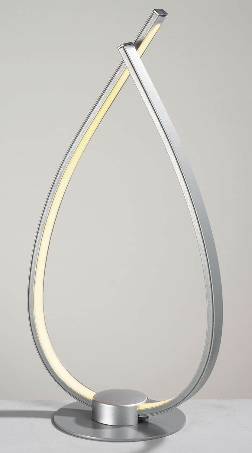 casa NOVA LED Tischleuchte ONION - 37 cm silbergrau, dimmbare Warmweiß-LED, Metall/Kunststoff, 6W, 1-flammig Lampen casa NOVA