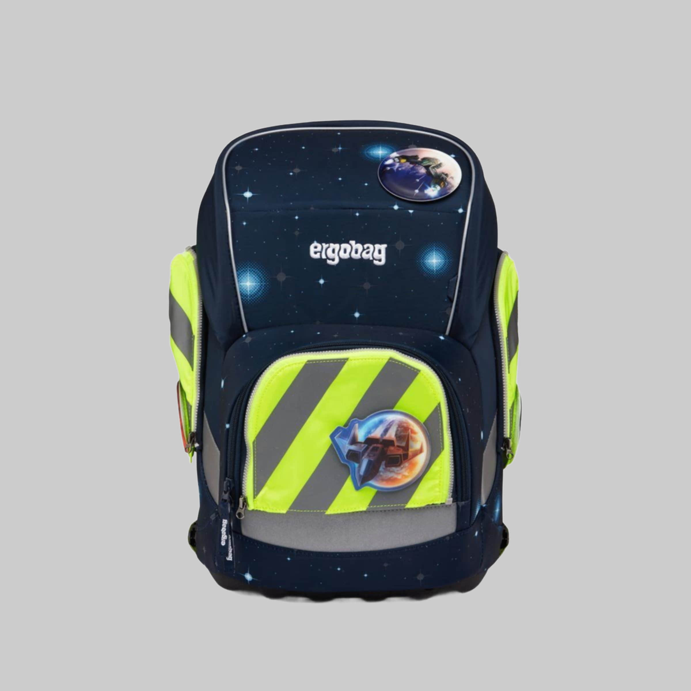 Bauen & Renovieren ergobag ergobag Fluo Zip-Set Safety Kit (3-Piece) with Reflective Strips for Pack/Cubo School Backpacks - High Visibility Design 001-103 Gelb