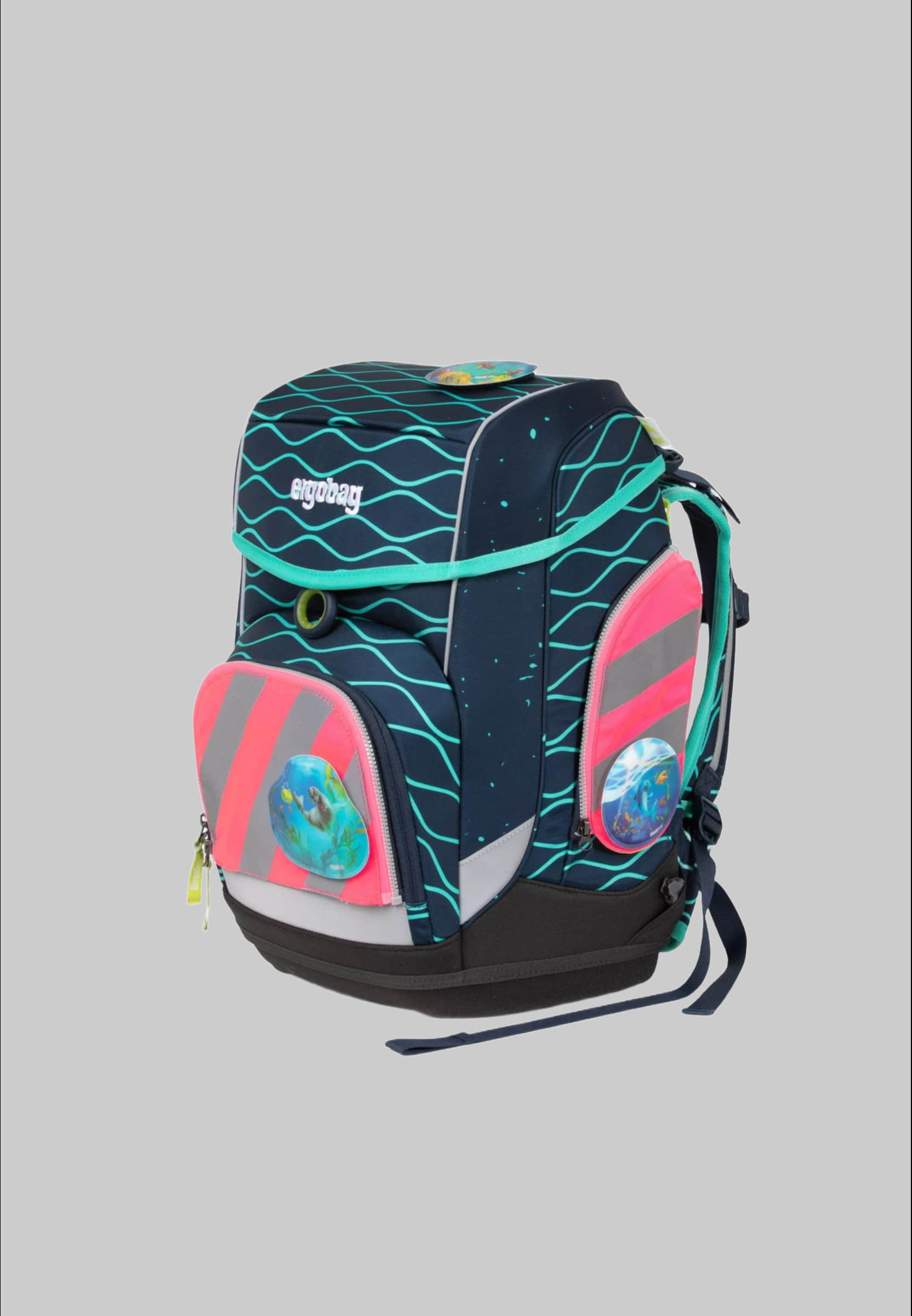 ergobag Fluo Zip-Set Safety Kit (3-Piece) with Reflective Strips for Pack/Cubo School Backpacks - High Visibility Design Pink Bauen & Renovieren ergobag