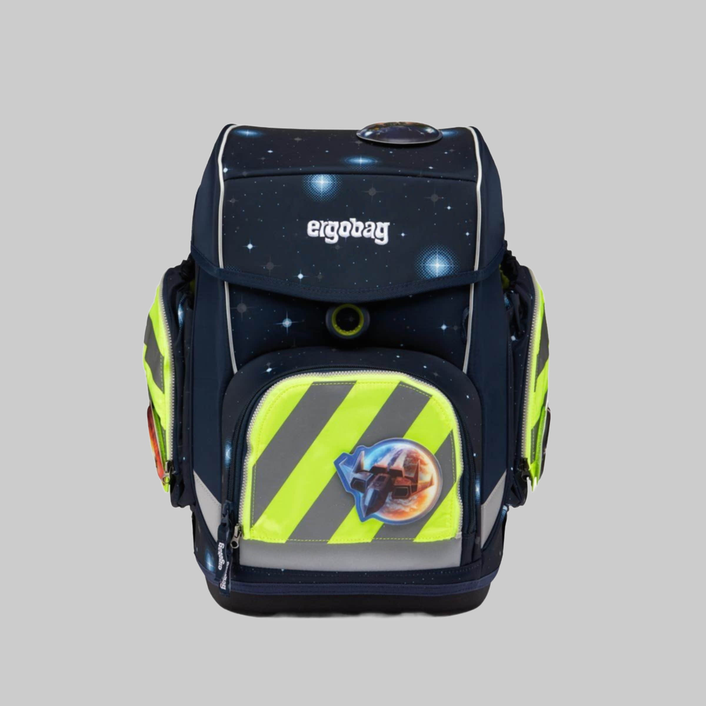 Bauen & Renovieren ergobag ergobag Fluo Zip-Set Safety Kit (3-Piece) with Reflective Strips for Pack/Cubo School Backpacks - High Visibility Design 001-103 Gelb