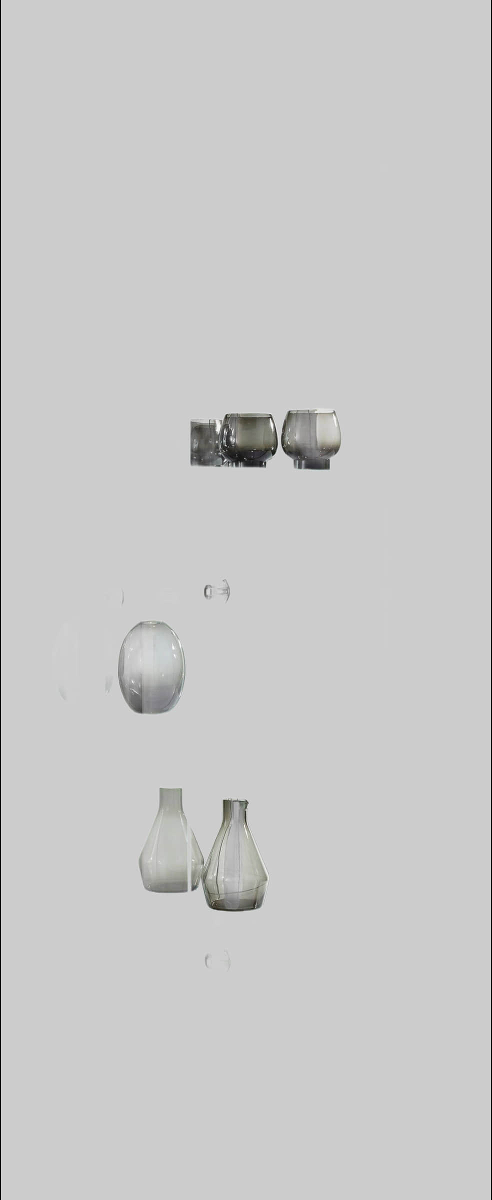 fif mu00F6bel Schränke fif möbel Vitrine »OPTIMA« - Moderne Standvitrine mit LED-Beleuchtung, 2 Glastüren & verspiegelter Rückwand | 58x172x33 cm | Sammlervitrine weiß