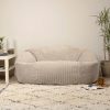 icon icon Sitzsack 'Soul' XXL Sofa 160x140cm | Premium Cord Bean Bag | Made in Germany | For Adults & Kids beige Sessel