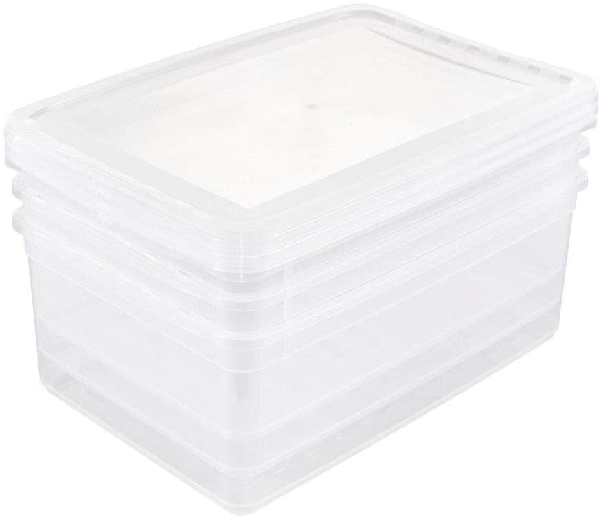 keeeper keeeper Aufbewahrungsbox »bea« mit Air Control System - 3er Set transparent (39x26,5x14cm) | 11 Liter Fassungsvermögen | stapelbar & platzsparend transparent Aufbewahrung