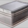 keeeper Aufbewahrungsbox »bea« mit Air Control System - 3er Set transparent (39x26,5x14cm) | 11 Liter Fassungsvermögen | stapelbar & platzsparend crystal grey Aufbewahrung keeeper