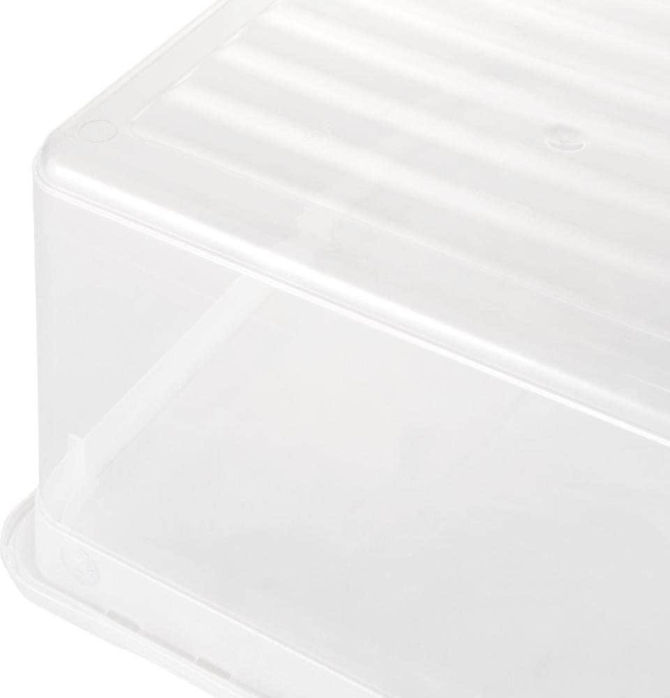 Aufbewahrung keeeper keeeper Aufbewahrungsbox bea mit Air Control-System - 3er Set (39x33,5x18cm) | Transparente Stapelboxen für Kleidung & Haushaltsorganisation transparent