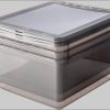 keeeper keeeper Aufbewahrungsbox bea mit Air Control-System - 3er Set (39x33,5x18cm) | Transparente Stapelboxen für Kleidung & Haushaltsorganisation crystal grey Aufbewahrung