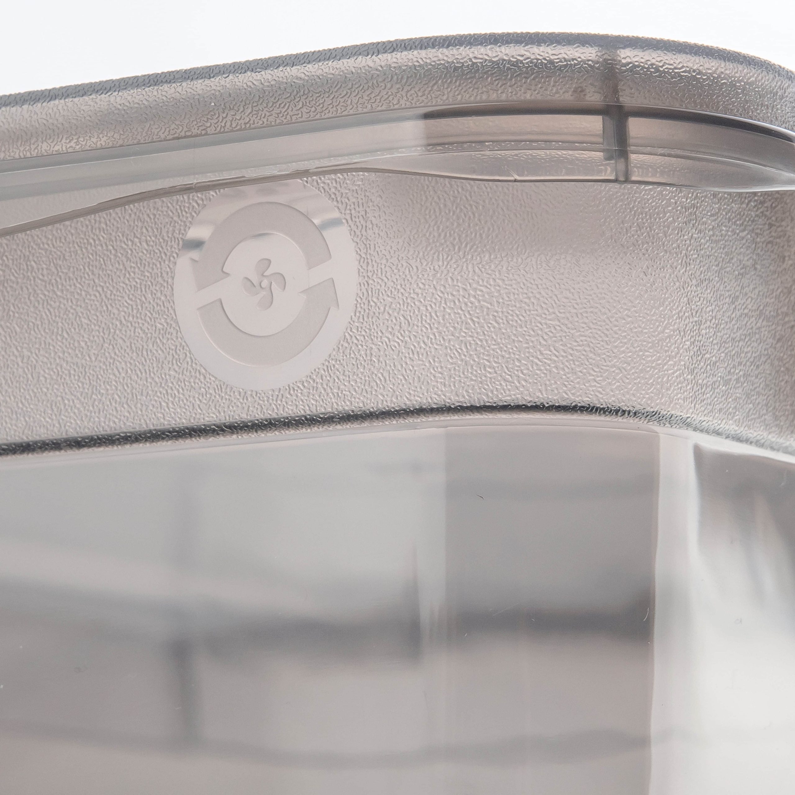 keeeper keeeper Aufbewahrungsbox bea mit Air Control-System - 3er Set (39x33,5x18cm) | Transparente Stapelboxen für Kleidung & Haushaltsorganisation crystal grey Aufbewahrung