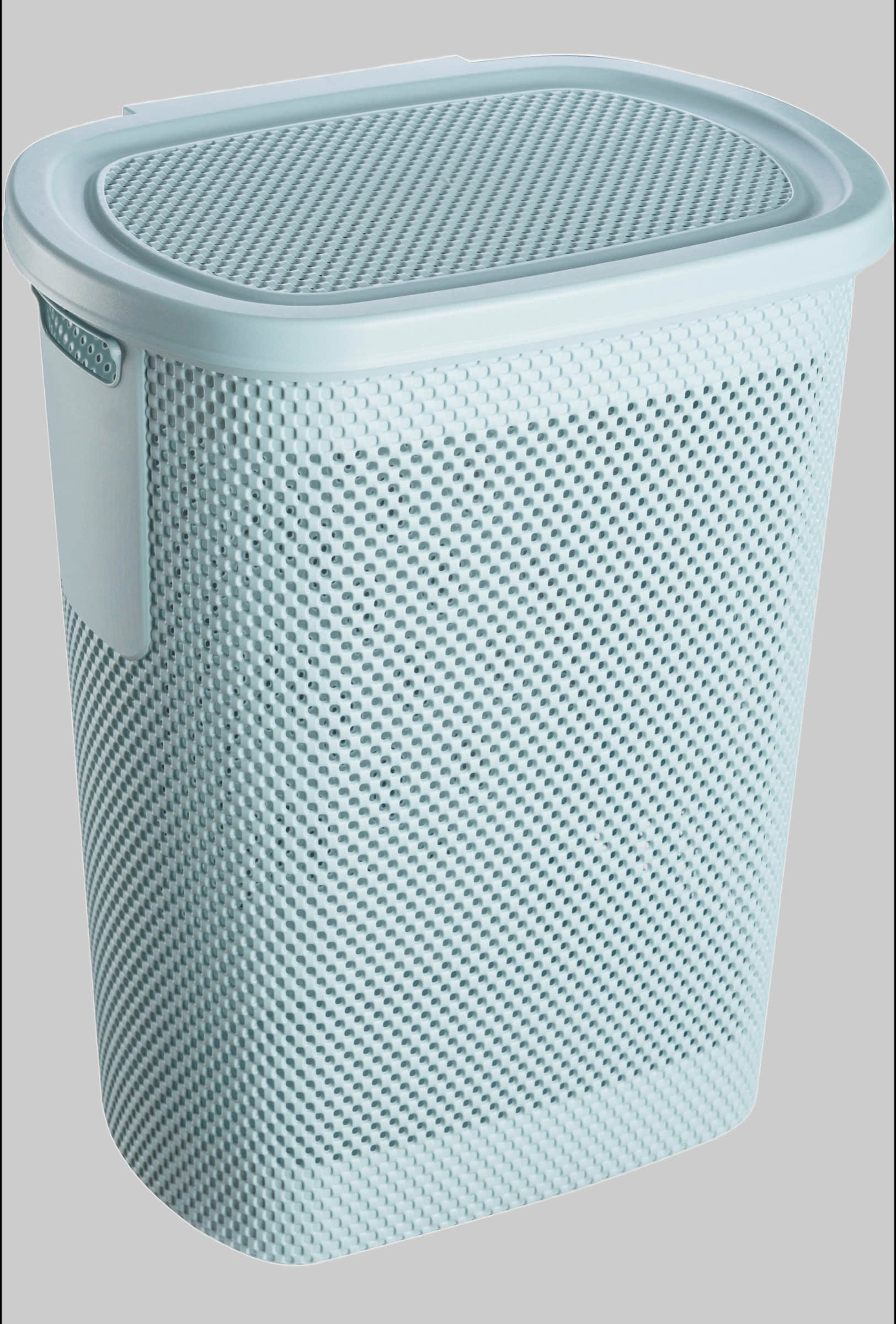 keeeper Wäschebox Arne - 58 Liter Wäschetonne mit Deckel (47,5x36x57,5 cm) - Luftdurchlässiges Design für hygienische Wäscheaufbewahrung nordic blue keeeper Bad & Sanitär