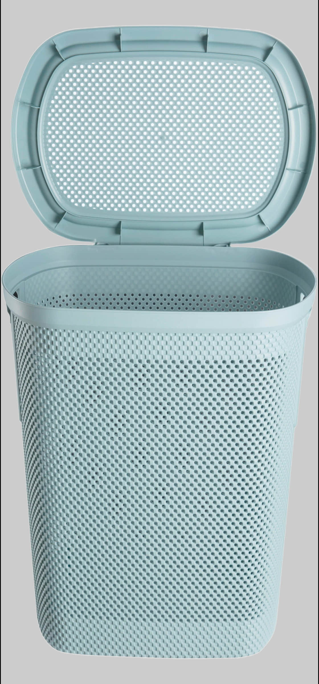 keeeper Wäschebox Arne - 58 Liter Wäschetonne mit Deckel (47,5x36x57,5 cm) - Luftdurchlässiges Design für hygienische Wäscheaufbewahrung nordic blue keeeper Bad & Sanitär