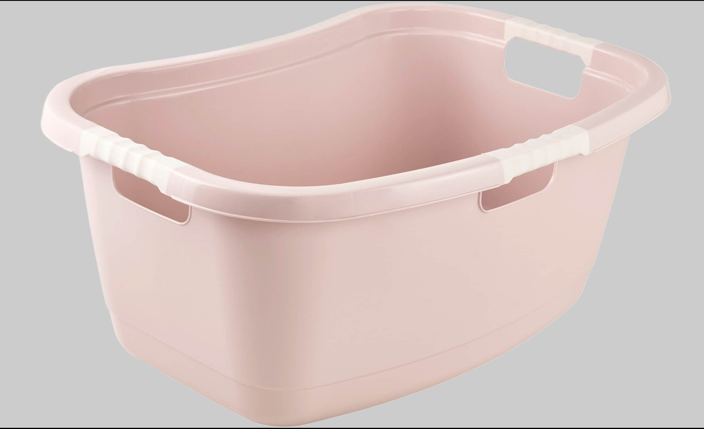 keeeper Wäschewanne 'janne' - Ergonomische Nierenform mit Softgriffen, 50 Liter Fassungsvermögen (65x45x28,5 cm), aus stabilem PP-Kunststoff nordic pink Bad & Sanitär keeeper