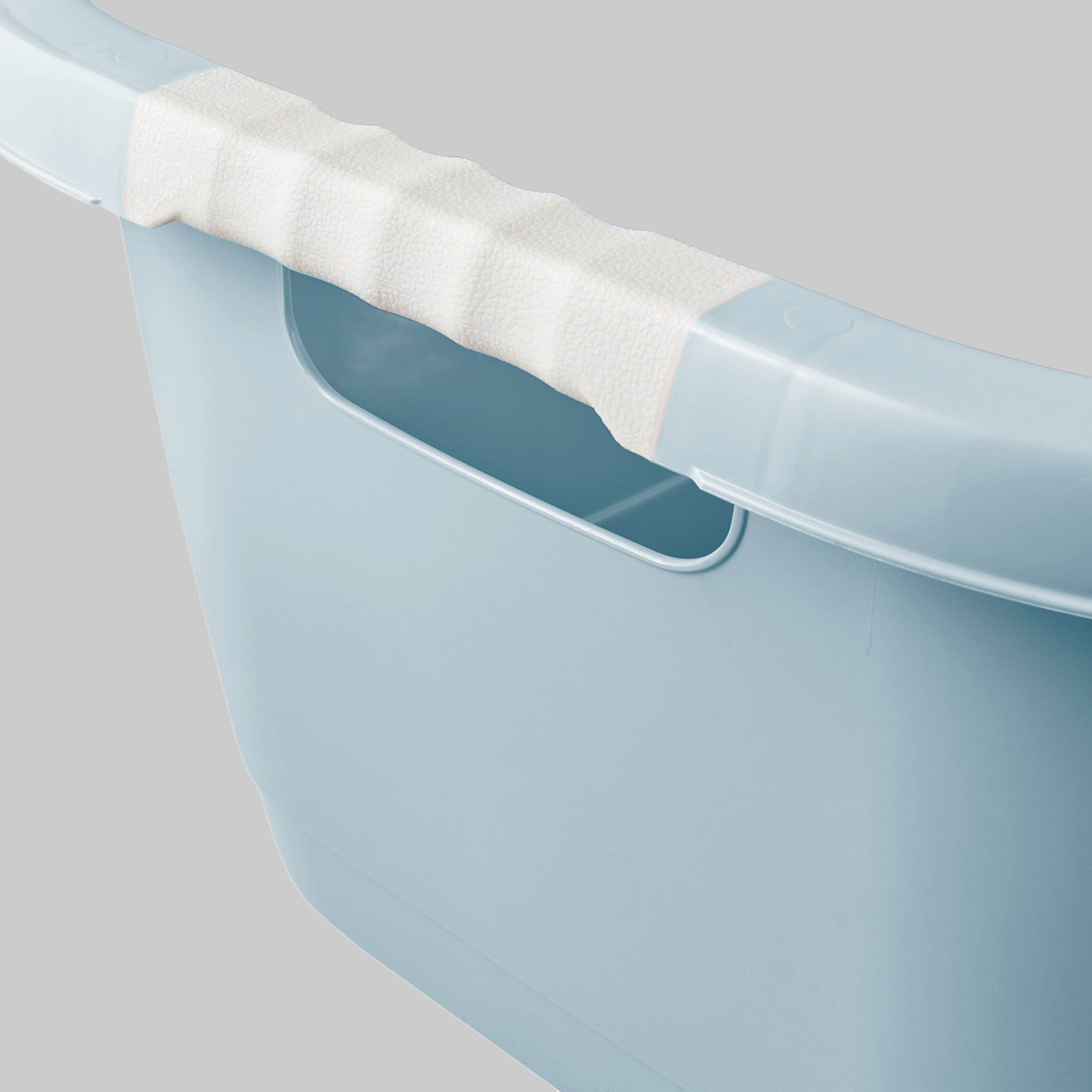 keeeper Wäschewanne 'janne' - Ergonomische Nierenform mit Softgriffen, 50 Liter Fassungsvermögen (65x45x28,5 cm), aus stabilem PP-Kunststoff nordic blue Bad & Sanitär keeeper