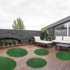 misento Premium Round Artificial Grass Pool Mat with Drainage Nubs – 4mm Thick UV-Resistant Outdoor Turf for Pools, Patios & Play Areas (350cm Diameter) Grün misento Teppiche