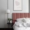 mollis mollis Premium Wandpaneel Rechteckig 30x60 cm – Akustik Wandpolster, Bettkopfteil & Raumteiler in 8 Farben | FSC® C114919 zertifiziert Rosa Bauen & Renovieren