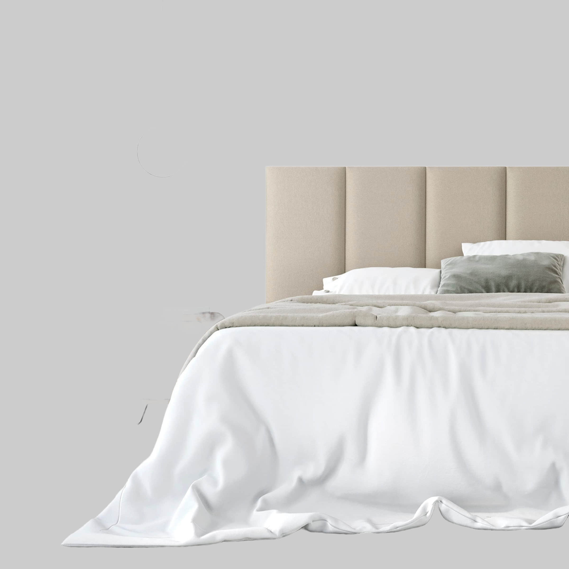 mollis Premium Wandpaneel Rechteckig 30x60 cm – Akustik Wandpolster, Bettkopfteil & Raumteiler in 8 Farben | FSC® C114919 zertifiziert Beige mollis Bauen & Renovieren