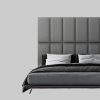 mollis Bauen & Renovieren mollis Premium Wandpaneel Rechteckig 30x60 cm – Akustik Wandpolster, Bettkopfteil & Raumteiler in 8 Farben | FSC® C114919 zertifiziert Graphit