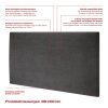 mollis mollis Premium Wandpaneel Rechteckig 30x60 cm – Akustik Wandpolster, Bettkopfteil & Raumteiler in 8 Farben | FSC® C114919 zertifiziert Graphitbraun Bauen & Renovieren